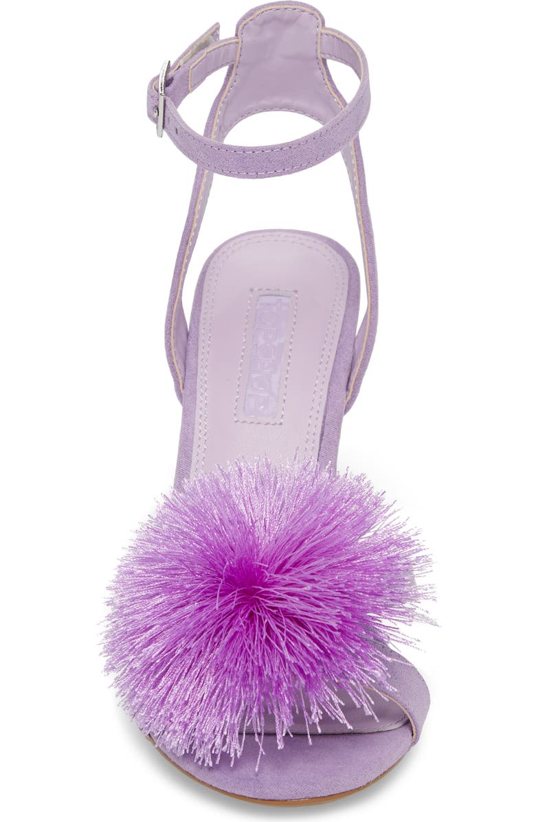 Topshop Renee Pompom Sandal, Alternate, color,
