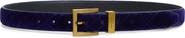 Kurt Geiger London Quilted Velvet Belt