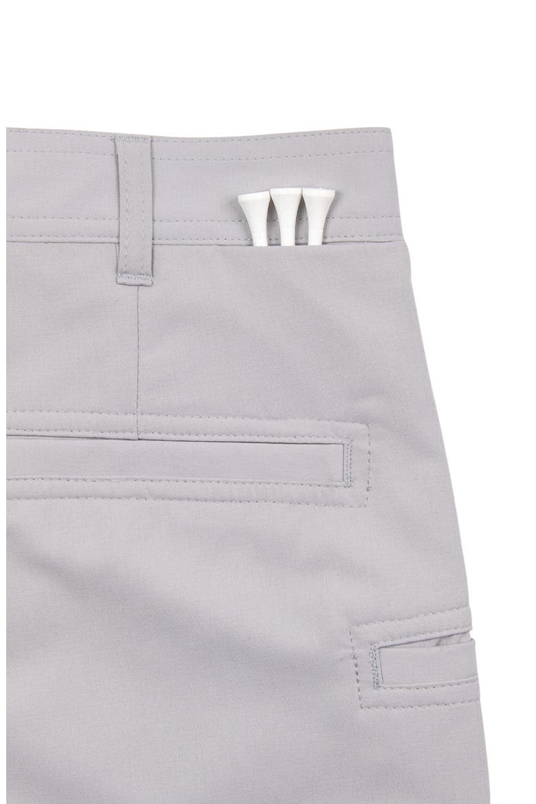 Regular Fit Solid Recycled Performance Flat Front Golf Shorts, Alternate, color, STONE