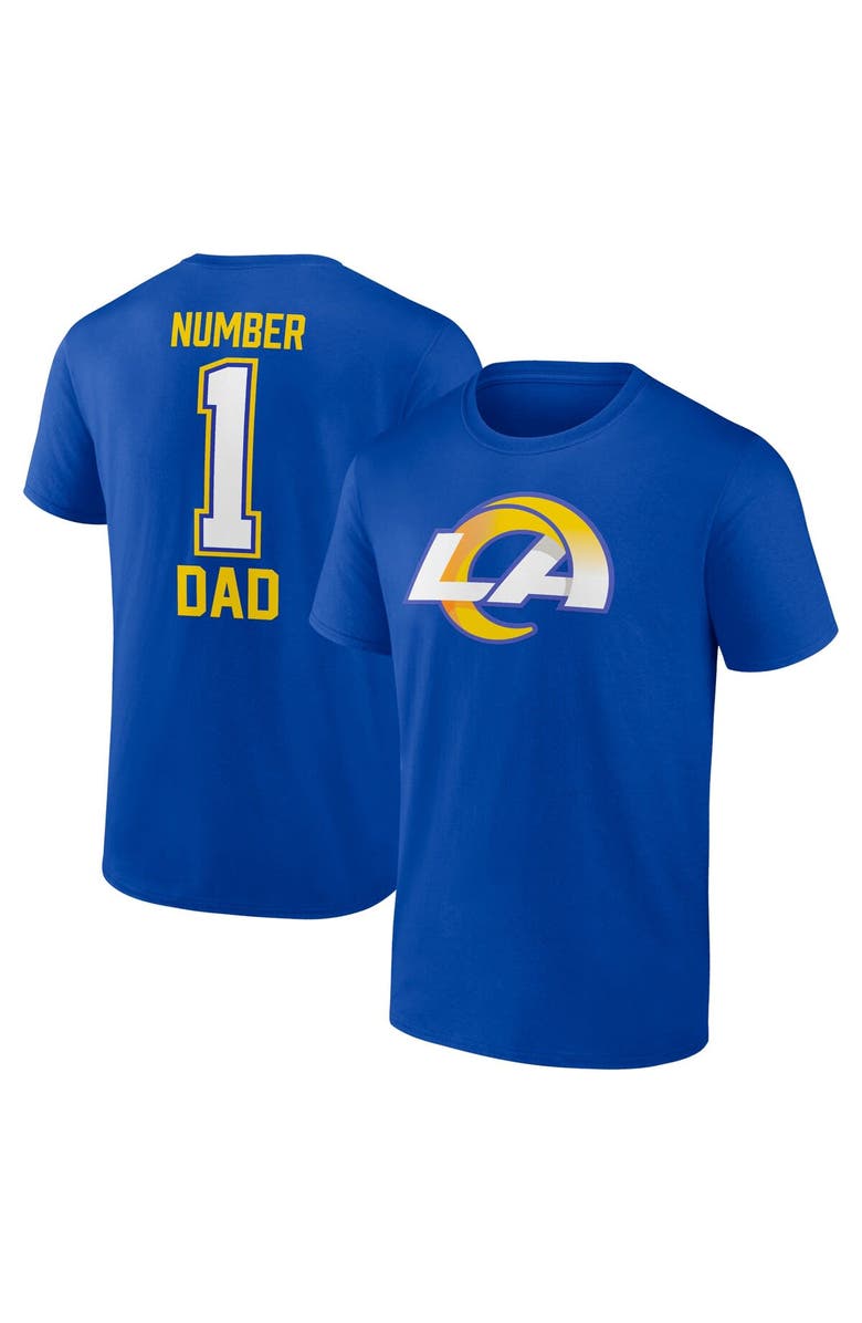 FANATICS Men's Fanatics Branded Royal Los Angeles Rams Father's Day T-Shirt, Main, color, Royal