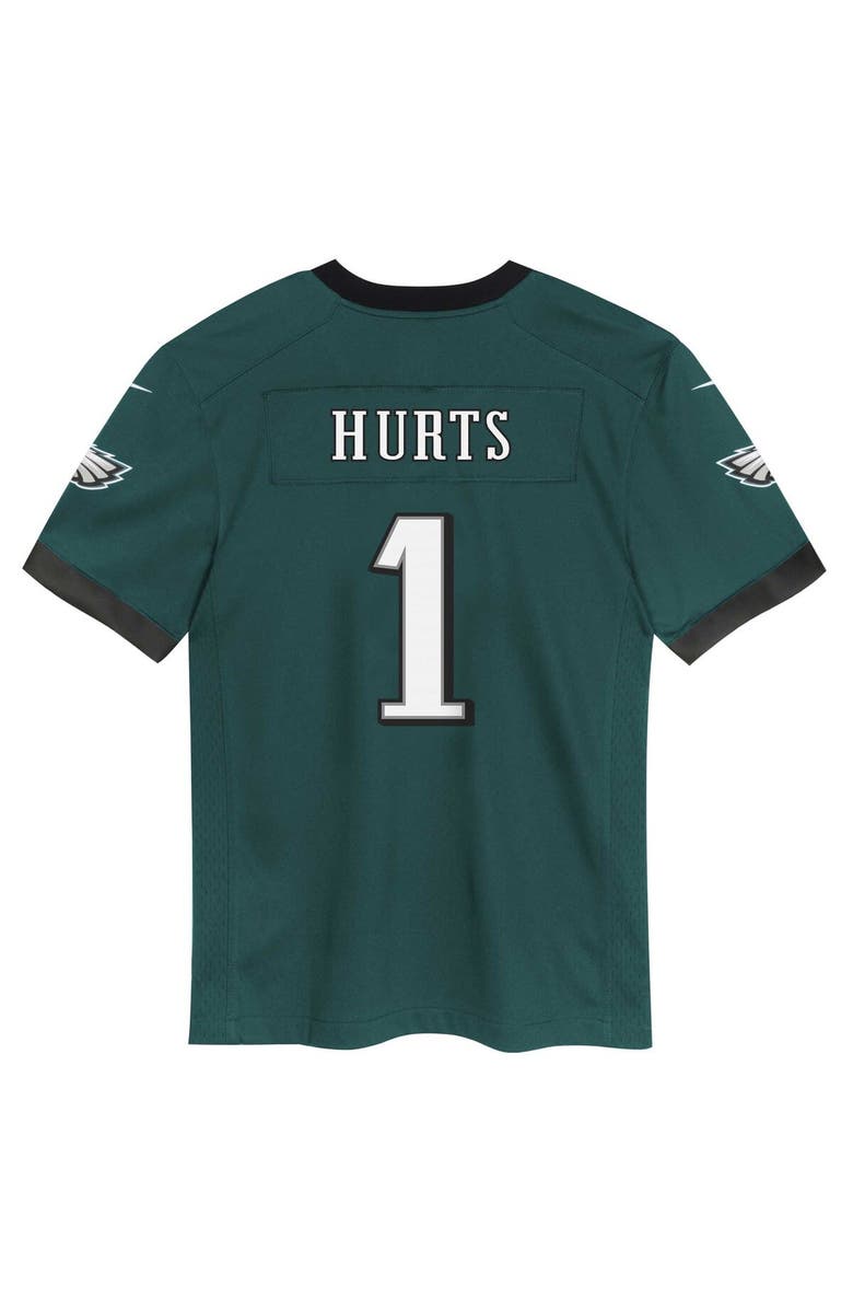 Nike Preschool Nike Jalen Hurts Midnight Green Philadelphia Eagles Game Jersey, Alternate, color, Green