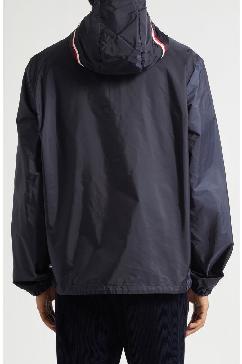 Grimpeurs Hooded Water Repellent Nylon Jacket, Alternate, color, NAVY
