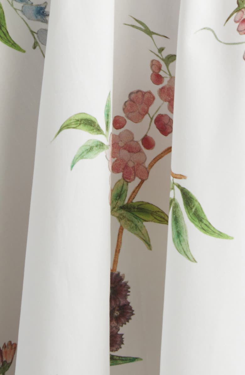 Erdem Chintz Floral Long Sleeve Organic Cotton Poplin Shirtdress, Alternate, color, French Chintz Multi White