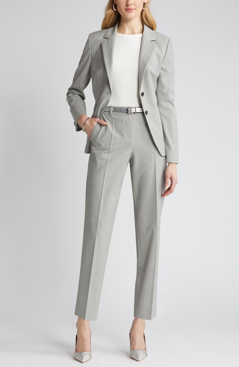 BOSS Tasewa Slim Fit Stretch Wool Blend Pants, Main, color,