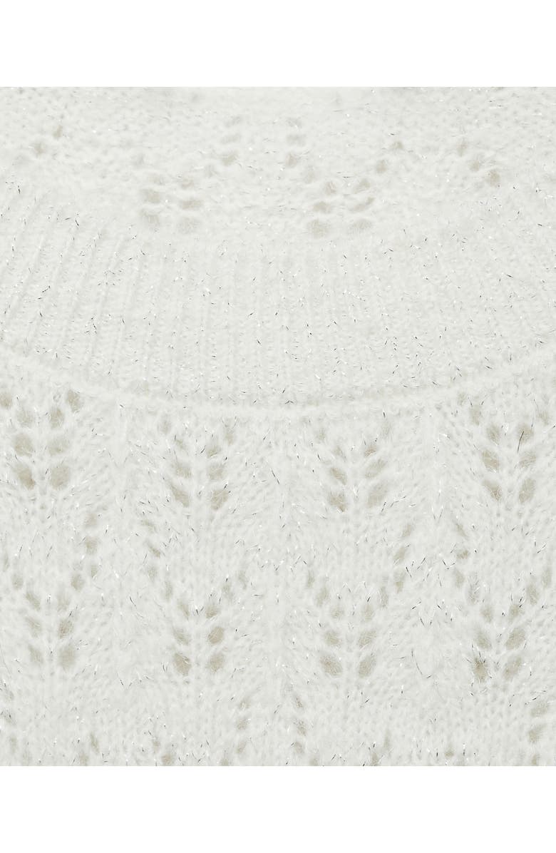 MANGO Metallic Open Stitch Sweater, Alternate, color,