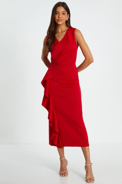 Womens Red Midi Dresses Nordstrom