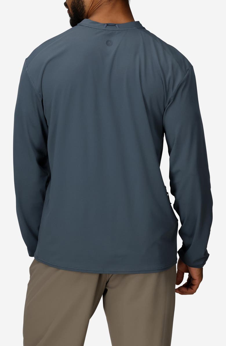 Marmot AirExchange SolarShield UPF Long Sleeve Crewneck T-Shirt, Alternate, color, Thunderhead