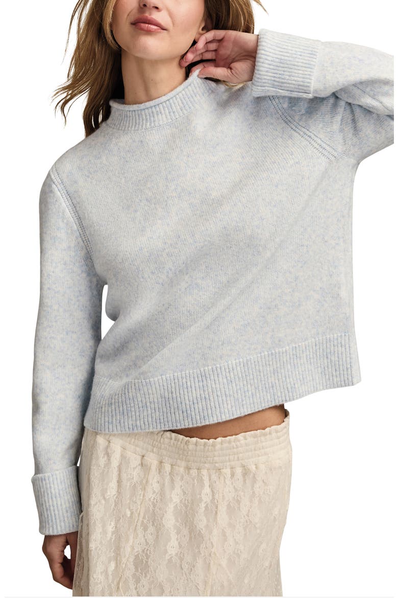 Roll Neck Sweater, Main, color, HEATHER