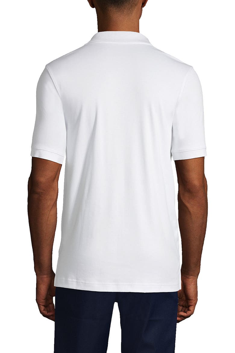 School Uniform  Long Sleeve Interlock Polo Shirt, Alternate, color, White