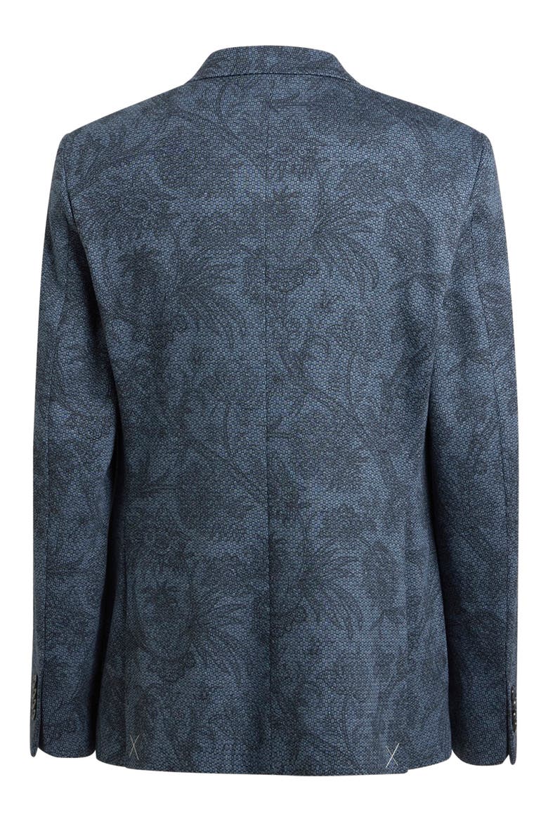 Roma Cotton & Wool Floral Jacquard Sport Coat, Alternate, color, PRINT ON BLUE BASE
