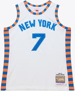 Mitchell & Ness Men's Mitchell & Ness Carmelo Anthony White New York Knicks 2015-16 Hardwood Classics Authentic Jersey
