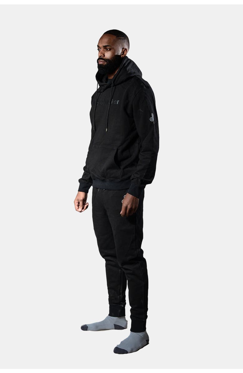 Woodpecker Unisex Cotton Sweatsuit, Alternate, color, Black