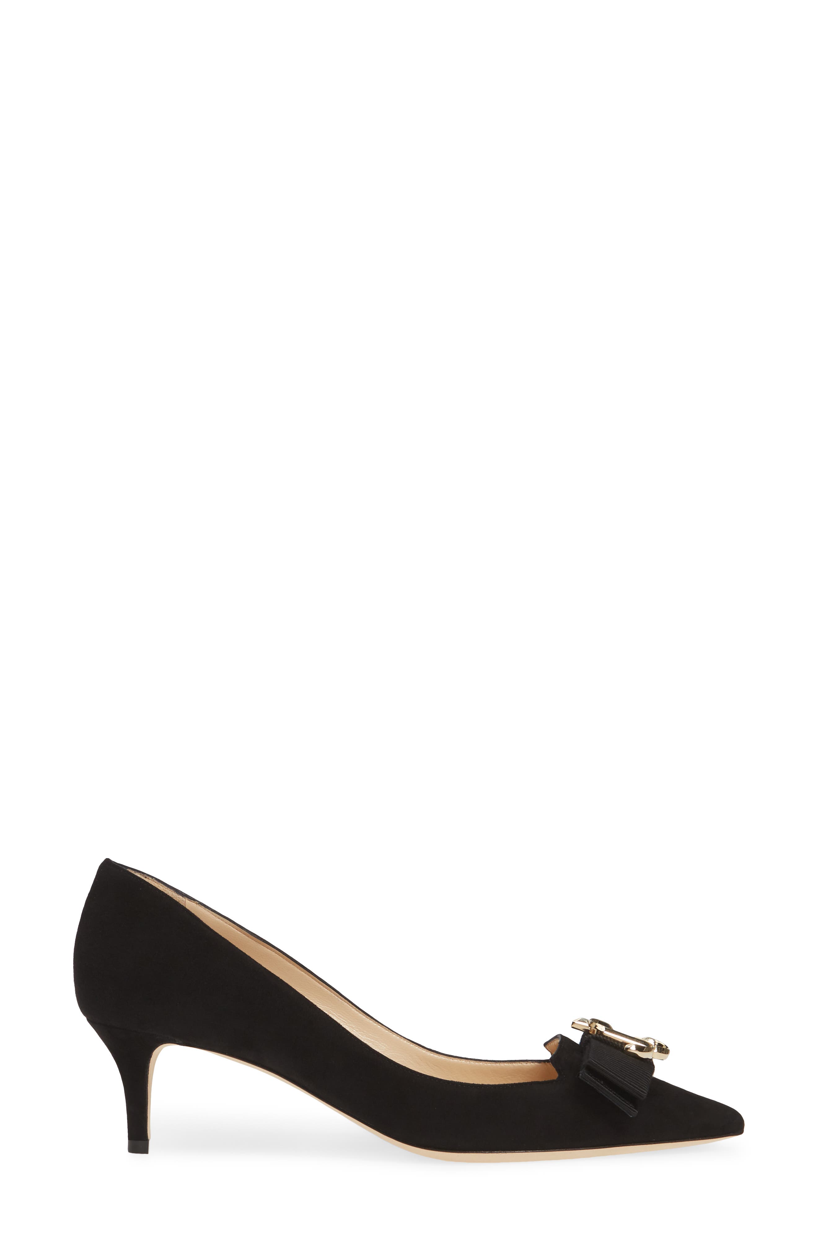 Jimmy Choo Ari Logo Buckle Pointed Toe Pump, Alternate, color, 