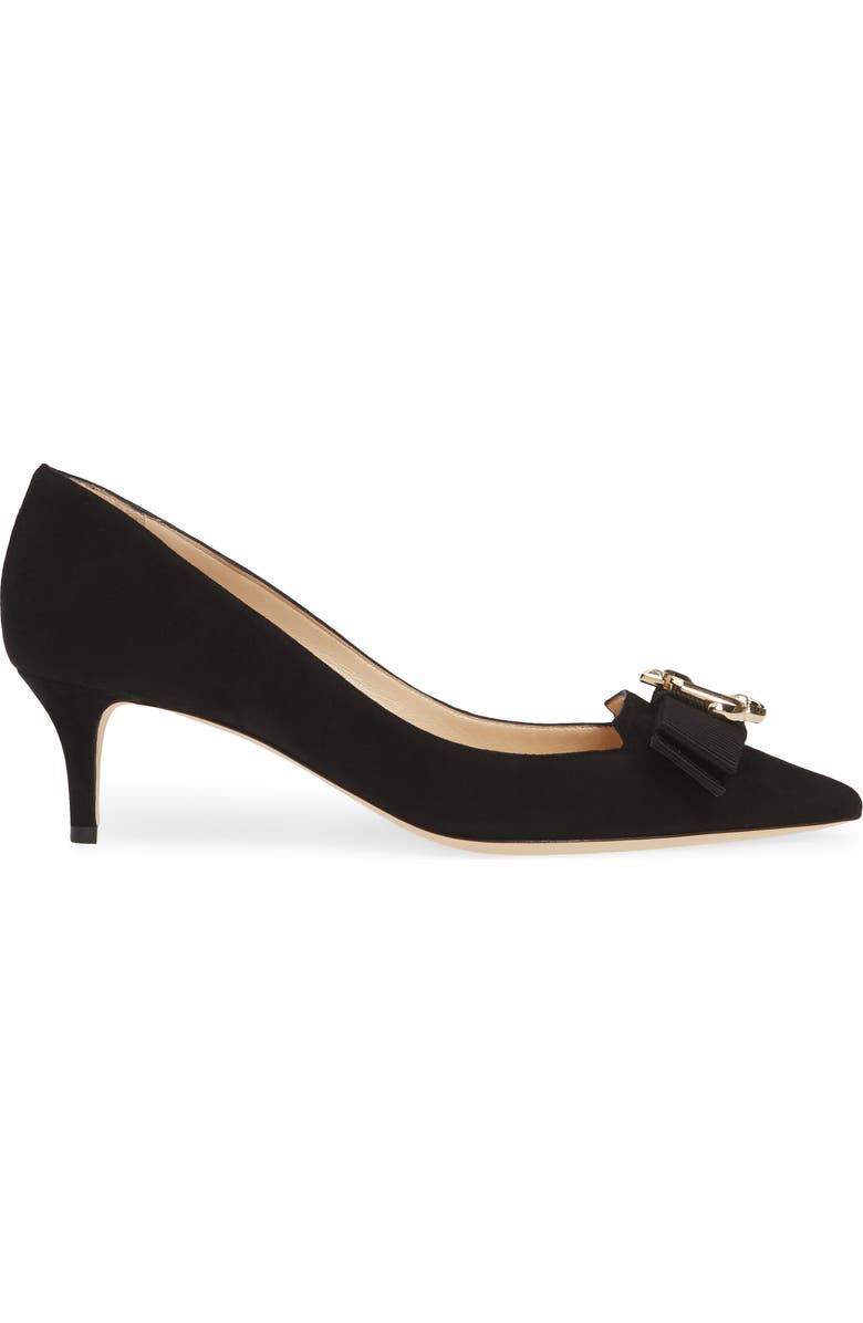 Jimmy Choo Ari Logo Buckle Pointed Toe Pump, Alternate, color,