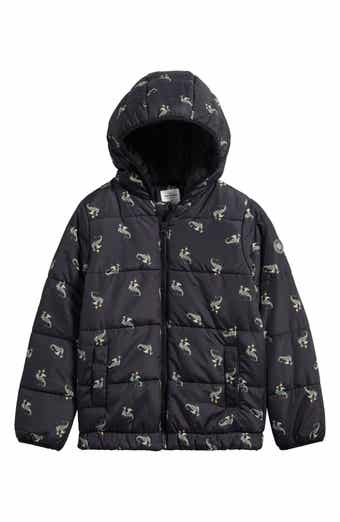 Kids' Print Water Resistant Quilted Jacket
