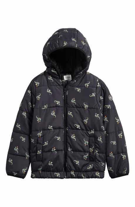 Kids' Print Water Resistant Quilted Jacket