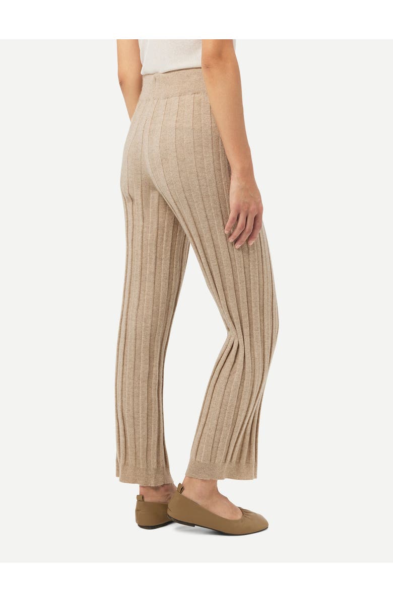 GOBI Mongolian Cashmere Textured Knit Cashmere Pants, Alternate, color, Warm Grey
