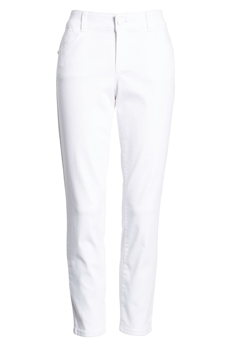 Ab-Solution Ankle Skimmer Jeans (Nordstrom Exclusive), Alternate, color, OPW- OPTIC WHITE