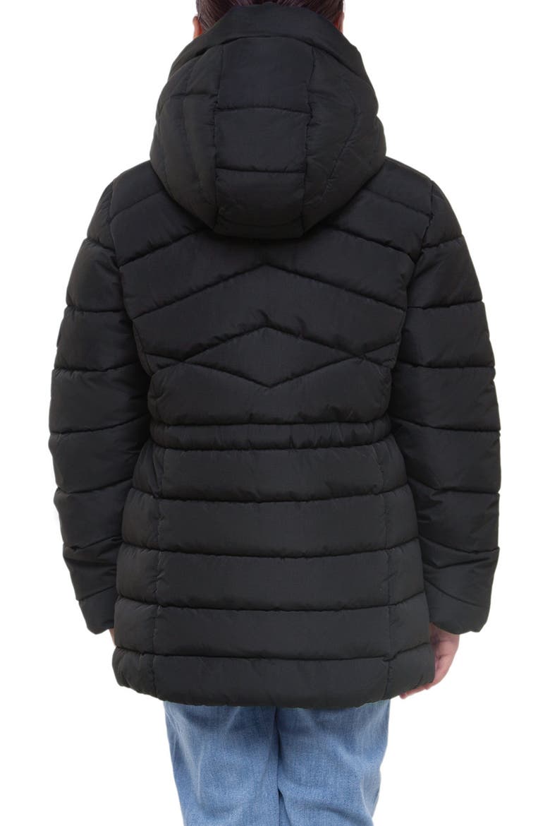 Kids' Shower Resistant Puffer Jacket, Alternate, color, Black