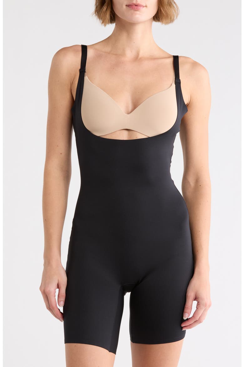 Skinnygirl Smoother Open Bust Body Briefer, Main, color, BLACK