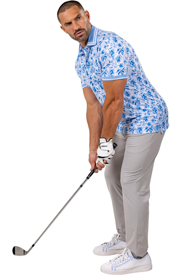 Martyr00008 Print Golf Polo, Alternate, color, BLUE