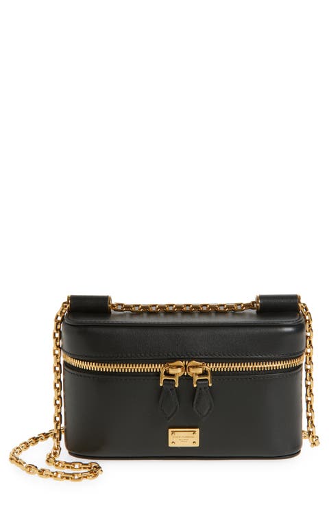 Sicily Leather Vanity Case Crossbody Bag