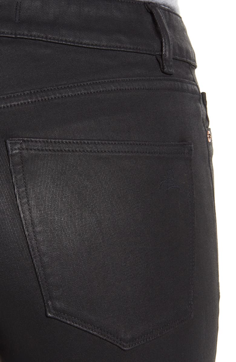DL1961 x Marianna Hewitt Instasculpt Farrow High Waist Ankle Coated Skinny Jeans, Alternate, color,