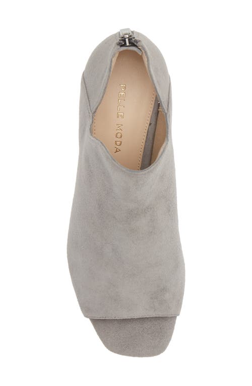 Pelle Moda Vonn Open Toe Ankle Boot In Steel