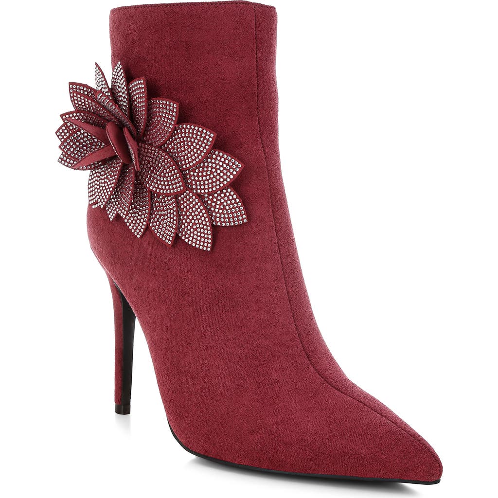 London Rag Yarrow Bootie In Burgundy