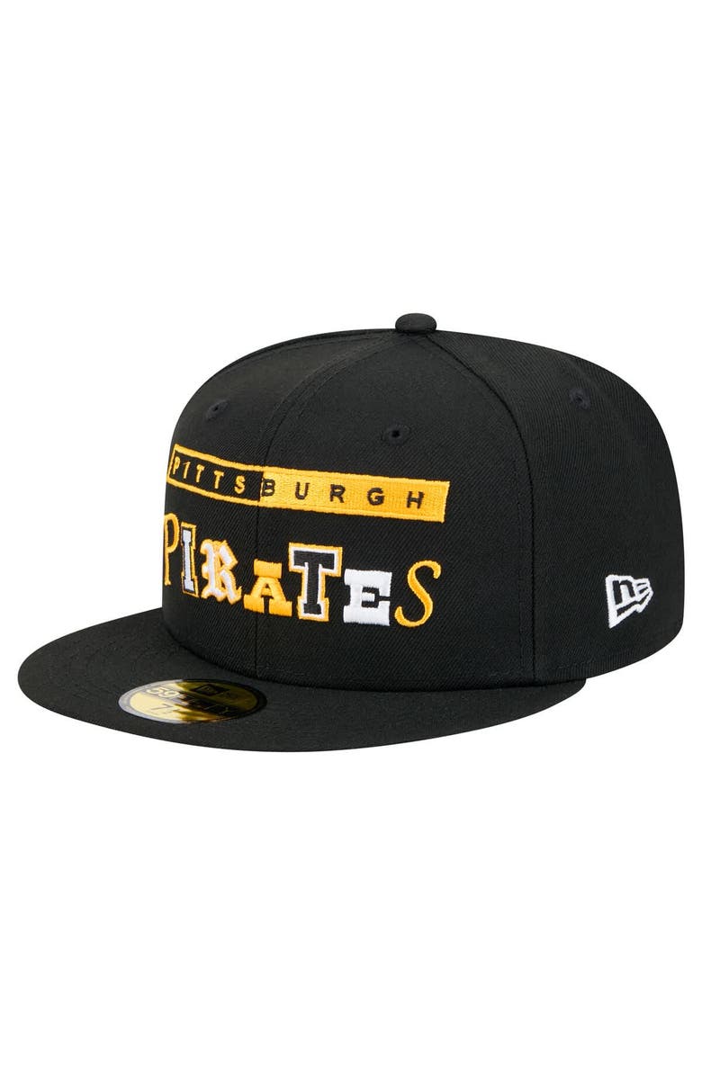 New Era Men's New Era Black Pittsburgh Pirates Ransom 59FIFTY Fitted Hat, Main, color, Black