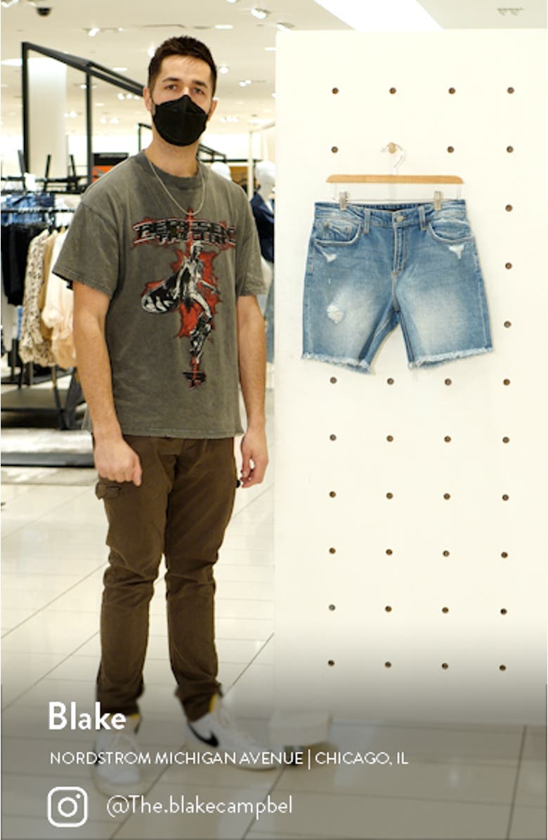 The Lara Ripped Denim Bermuda Shorts, sales video thumbnail