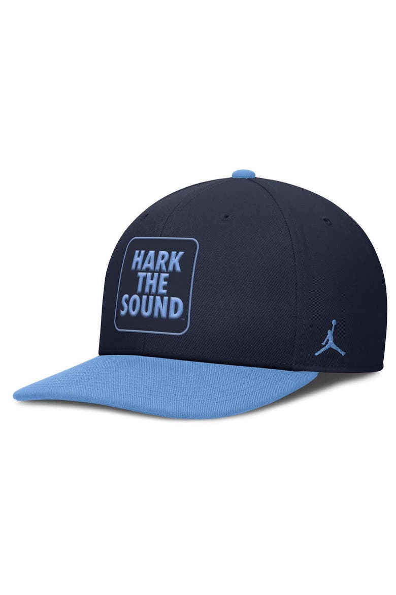Men's Jordan Brand Navy/Carolina Blue North Carolina Tar Heels 2025 Sideline Campus Pro Local Snapback Hat, Main, color, Navy