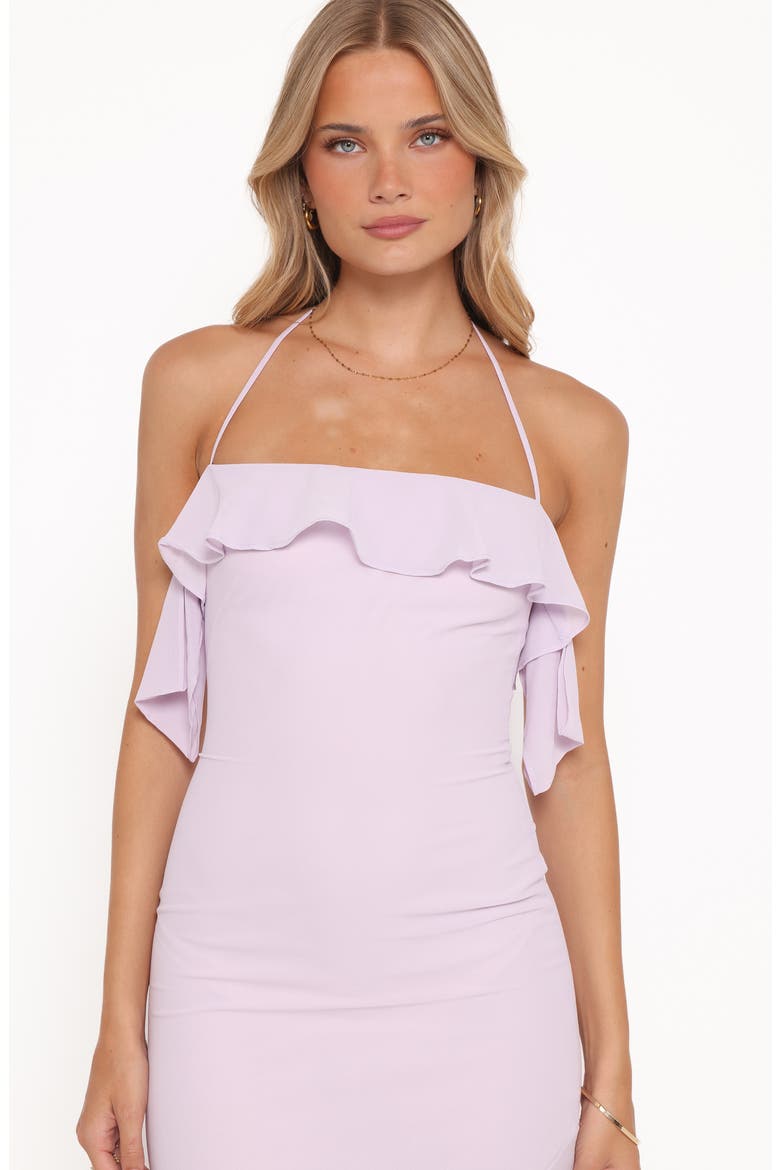 Illuka Ruffle Maxi Dress, Alternate, color, LILAC