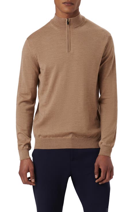 Quarter Zip Merino Wool Pullover