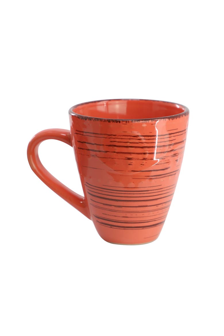 Malibu Jasper 16-Piece Stoneware Dinnerware Set, Alternate, color, Orange