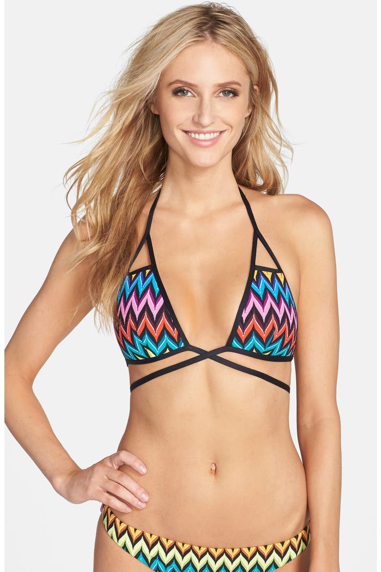 'Serra' Wrap Bikini Top, Main, color, GYPSET