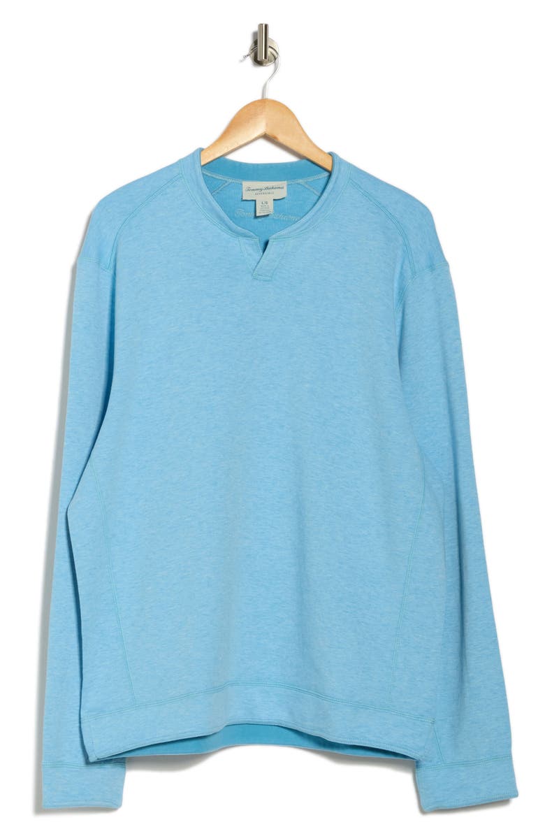Tommy Bahama New Flip Coast Reversible Notch Neck Pullover, Alternate, color, Banff Blue