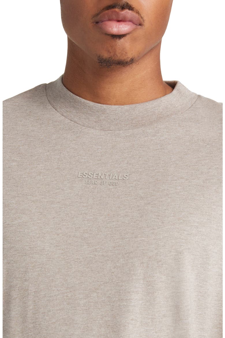 Essentials Long Sleeve Cotton T-Shirt, Alternate, color, CORE HEATHER