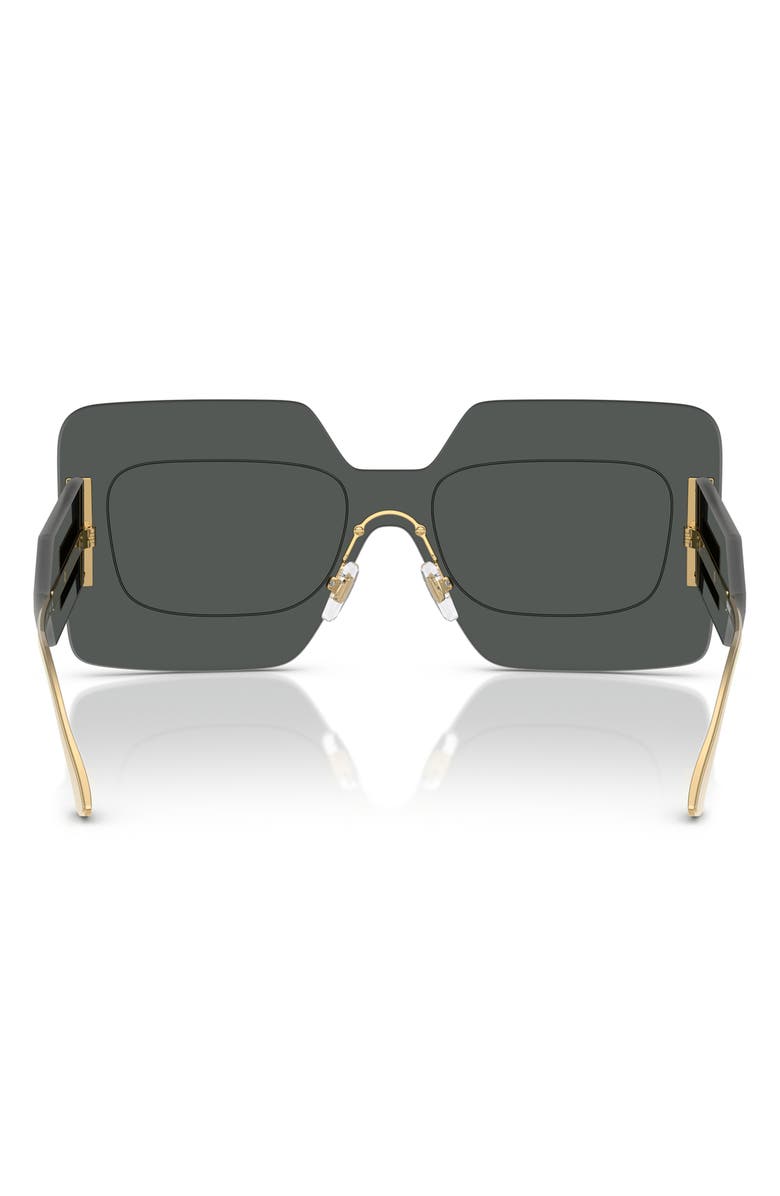 Versace 42mm Square Sunglasses, Alternate, color, Dark Grey