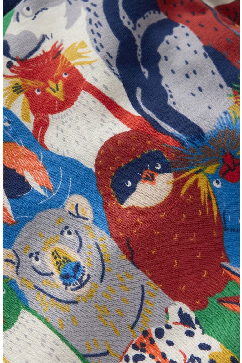 Kids' Print Fitted Two-Piece Cotton Pajamas, Alternate, color, MULTI ARCTIC AUDIENCE