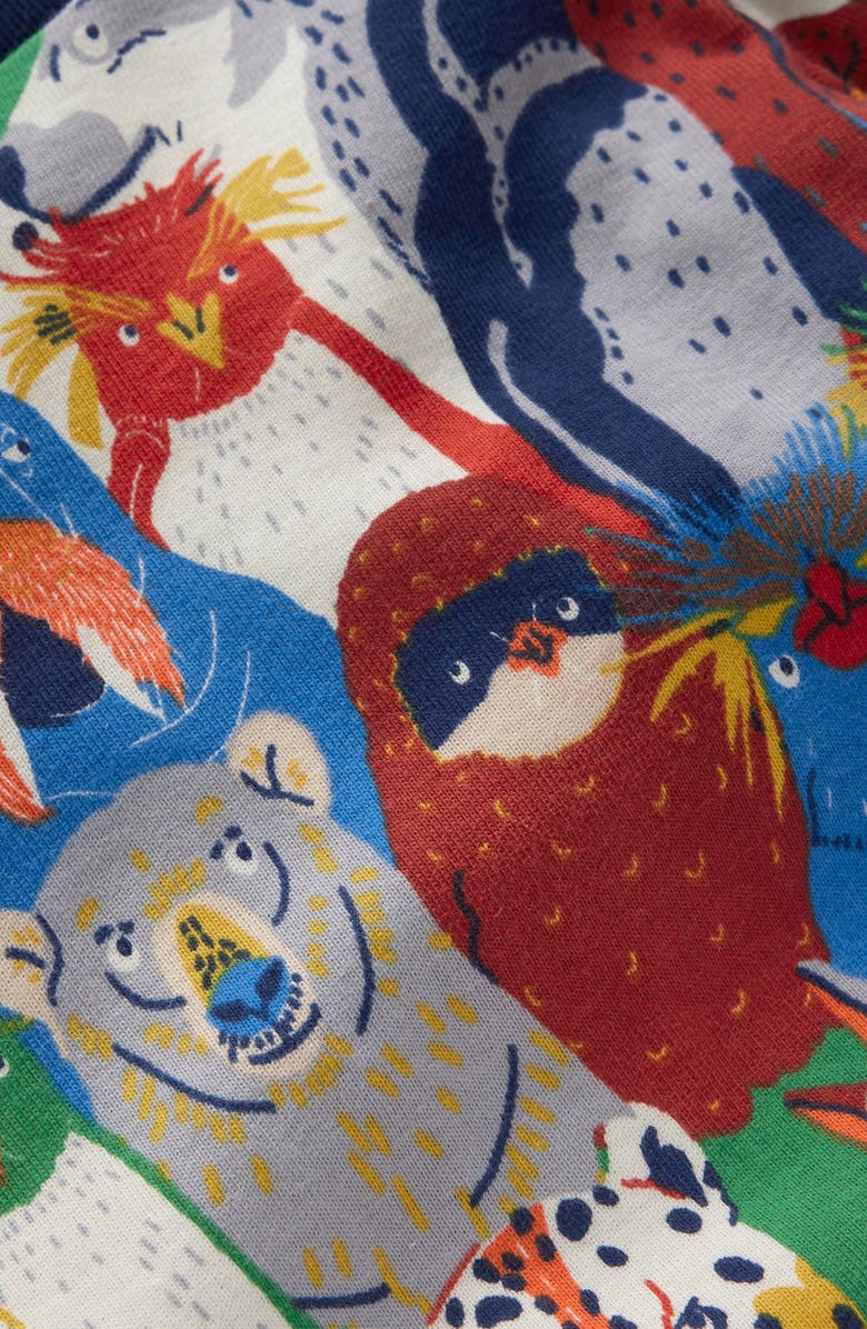 Boden Kids' Print Fitted Two-Piece Cotton Pajamas, Alternate, color, Multi Arctic Audience