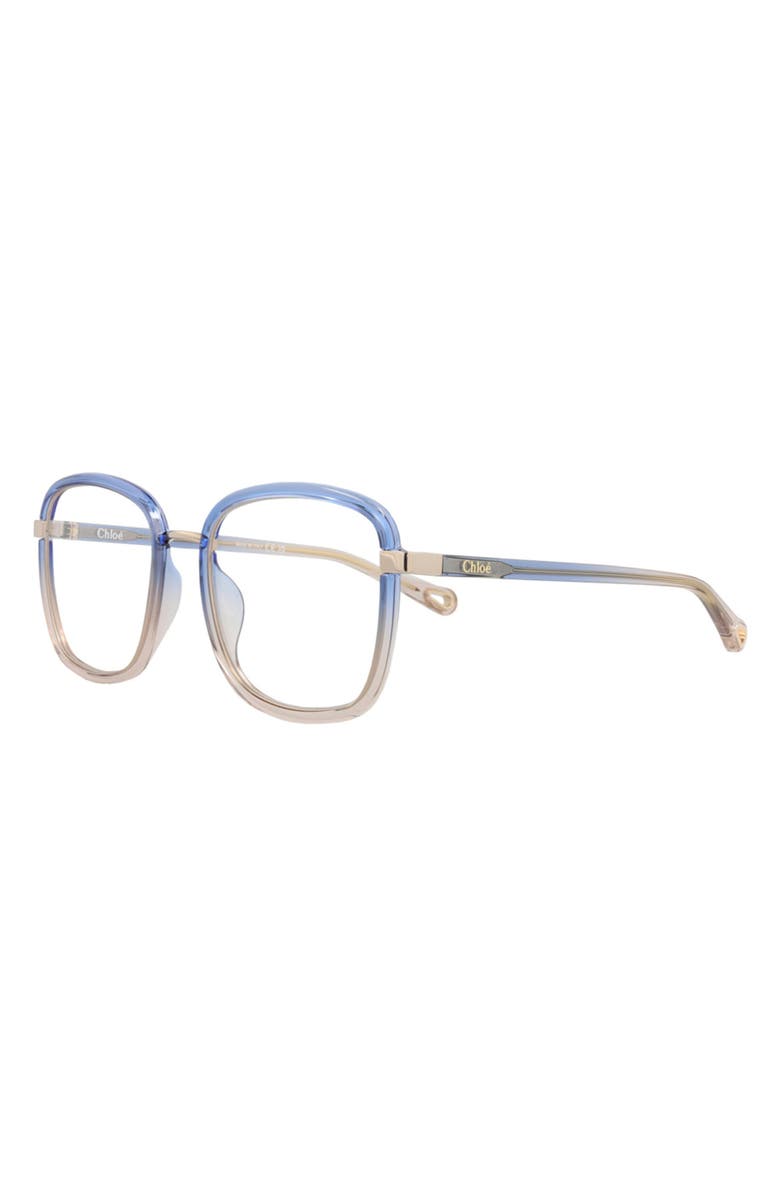 Chloé 50mm Square Optical Glasses, Alternate, color, 