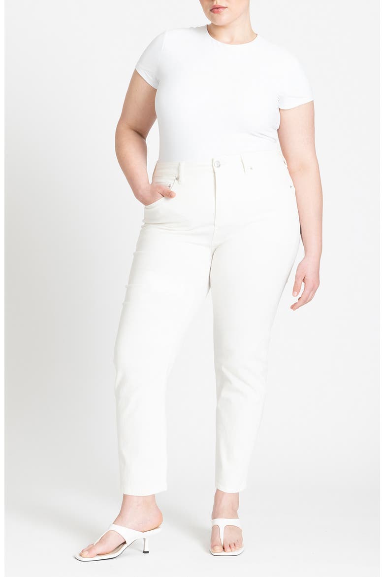 The Leigh Super Stretch Slim Leg Jean, Alternate, color, WHITE