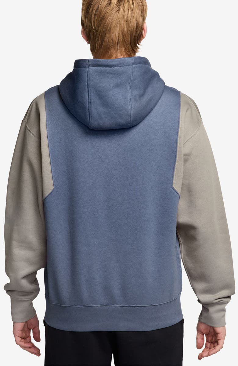 Nike Club Fleece Hoodie Pullover, Alternate, color, World Indigo/ College Grey