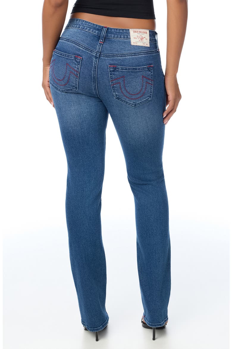 Billie SN NF Rhinestone Mid Rise Straight Leg Jeans, Alternate, color, MEDIUM STARGAZE WASH