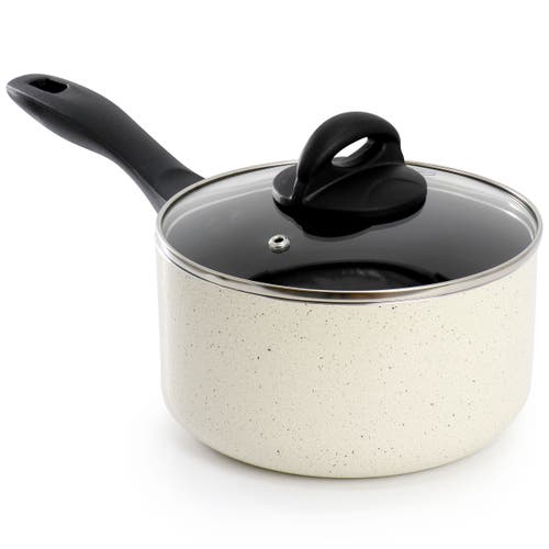 Oster Clairborne 7 Piece Nonstick Aluminum Cookware And Kitchen Tool Set In Neutral