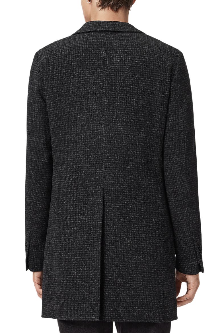 Caspian Wool Blend Coat, Alternate, color, CINDER BLACK MARL