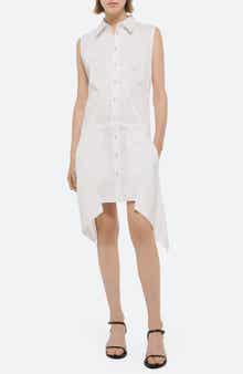 Helmut Lang Bustier Asymmetric Sleeveless Dress