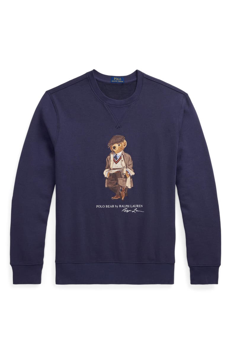 Polo Ralph Lauren Polo Bear Sweatshirt, Alternate, color, Fa25 Faded Blue Hrtg Bear