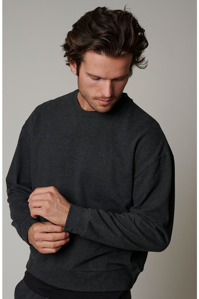 Cotton Lounge Crewneck, Alternate, color, Sediment